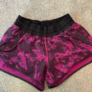 Lululemon Tracker Shorts - Hot Pink Tie Dye